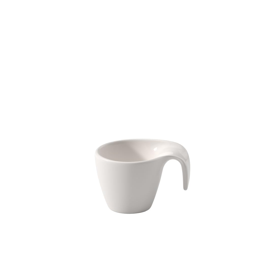 Villeroy & Boch Flow Tasse à Moka/Expresso, 100 Ml, Porcelaine Premium, Blanc
